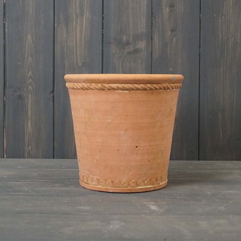 Terracotta Tapered Cement Pot (D17cm) detail page
